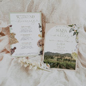 Napa Valley Bachelorette Invitation & Itinéraire