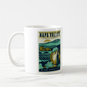 Napa Valley California Coffee Mok - Grootte 11oz