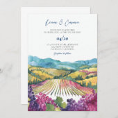 Napa Valley California Faire-part de mariage (Devant / Derrière)