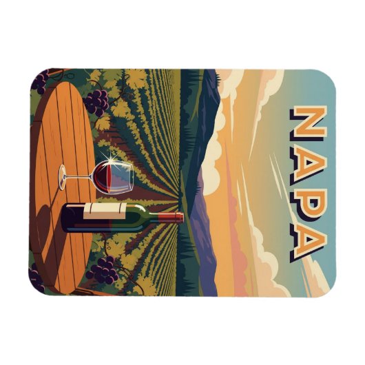 Napa Valley California Magneet (Horizontaal)