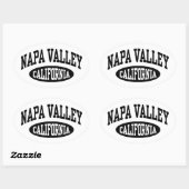 Napa Valley California Ovale Sticker (Vel)