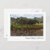 Napa Valley California Vineyard Briefkaart (Voorkant / Achterkant)