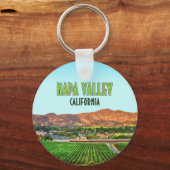 Napa Valley California Vineyard Sleutelhanger (Voorkant)
