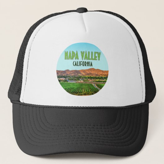 Napa Valley California Vineyard Trucker Pet (Voorkant)