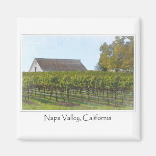 Napa Valley California Wijngaard en Schuur Magneet
