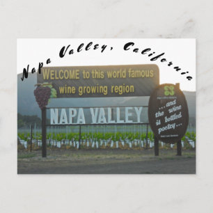Napa Valley California Wine Land Briefkaart