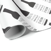 Napa Valley Cities Wine Bottle Cadeaupapier (Rol Hoek)