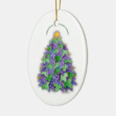 Napa Valley Grapes kerstboom Keramisch Ornament (Links)