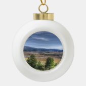 Napa Valley Keramische Bal Ornament (Voorkant)
