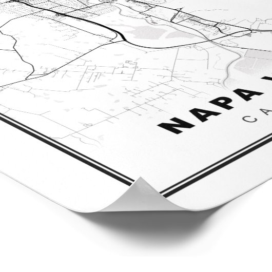 Napa Valley Map Poster (Hoek)