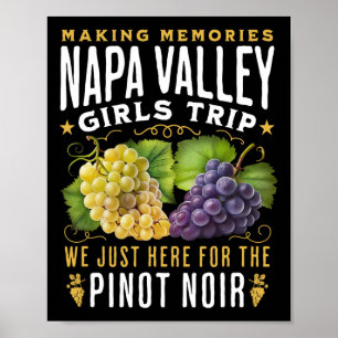 Napa Valley Meisjesreis Wijnland Wijnmakerij Tour Poster