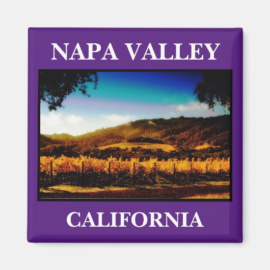 Napa Valley Pictueresque Kitchen Magnet Magneet (Voorkant)