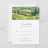 Napa Valley RSVP Invitation pour Mariage (Devant)
