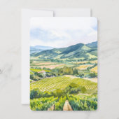 Napa Valley RSVP uitnodiging voor bruiloft (Achterkant)