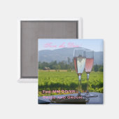 Napa Valley Save the Date! Magneet (Voorkant / Achterkant)