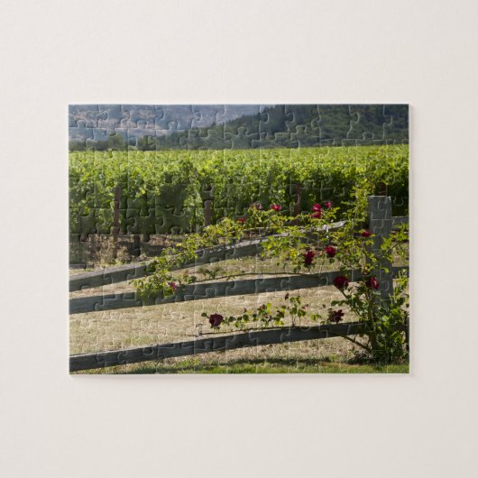 Napa Valley Vineyard en Rozen Legpuzzel (Horizontaal)