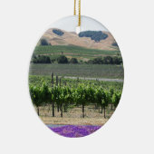 Napa Valley Vineyard Keramisch Ornament (Rechts)