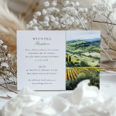 Napa Valley Vineyard Mariage Carte Réception