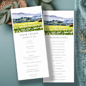 Napa Valley Vineyard Programme de mariage paysager