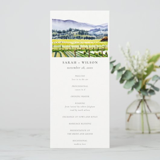 Napa Valley Vineyard Programme de mariage paysager (Debout devant)