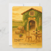 Napa Valley Vineyard rustieke bestemming bruiloft Kaart (Voorkant)