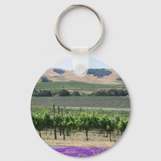 Napa Valley Vineyard Sleutelhanger (Voorkant)