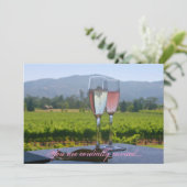 Napa Valley Wedding Invitations Kaart (Staand voorkant)