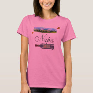 Napa Valley  Wine Bottle Womens Shirt