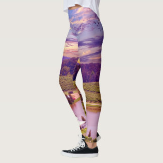 Napa Valley Winery Sunset Paradise Leggings