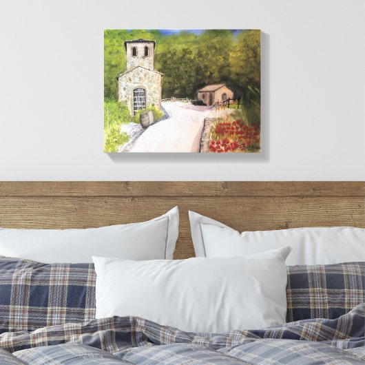 NAPA VALLEY WINERY WATERVERF CANVAS AFDRUK (Insitu (Slaapkamer))