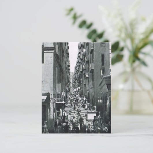 Napels, 1908, Gradoni di Chiala Briefkaart (Staand voorkant)