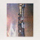 Napels. Avond. De baai van Napels. Legpuzzel (Verticaal)