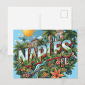Napels dromend briefkaart (Voorkant / Achterkant)