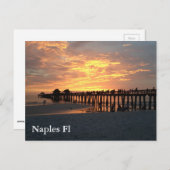 napels fl foto sunset briefkaart (Voorkant / Achterkant)