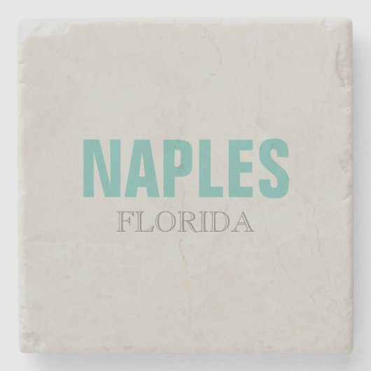 Napels Florida Beach Style Stenen Onderzetter (Voorkant)