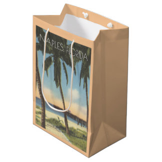 Napels, Florida golf en pier Medium Cadeauzakje