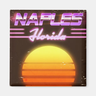 Napels Florida jaren 80 reisposter Magneet