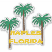 NAPELS FLORIDA palmboom sticker (Voorkant)