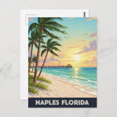 Napels Florida Reizen Briefkaart (Voorkant / Achterkant)