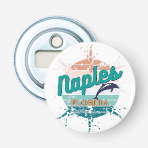 Napels Florida Retro met ontploffing op zonsonder Button Flesopener