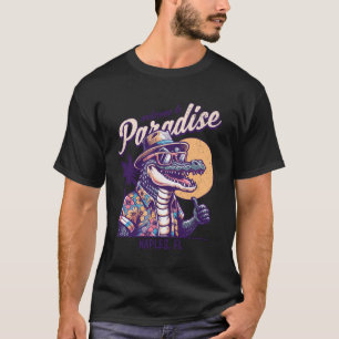 Napels Florida Retro Stijl Zomer Versleten Ontwerp T-shirt