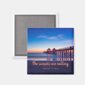 Napels, Florida Square Magnet Magneet (Voorkant / Achterkant)