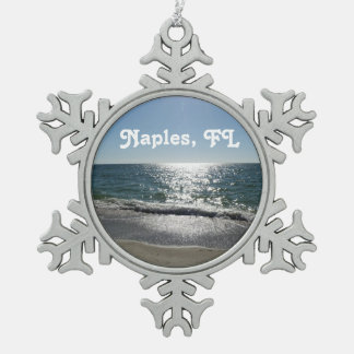 Napels, Florida Tin Sneeuwvlok Ornament