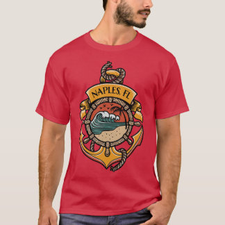 Napels Florida Westkust Stranden Varen Gevist T-shirt