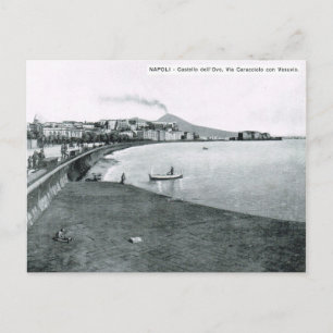 Napels, haven en waterfront 1908 briefkaart