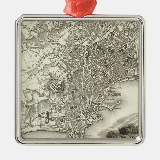 Napels, Italië Metalen Ornament (Voorkant)