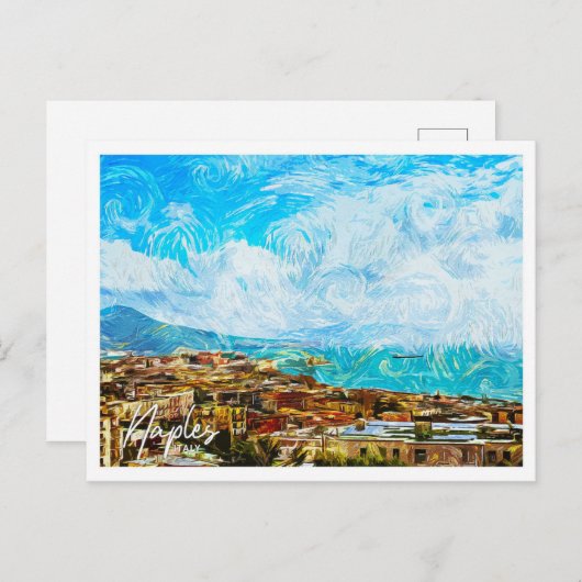Napels Italië Mooi olieverflandschap Briefkaart (Voorkant / Achterkant)