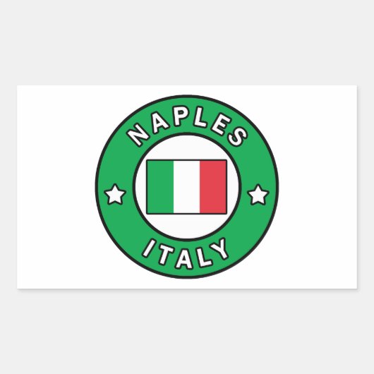 Napels Italië Rechthoekige Sticker (Voorkant)
