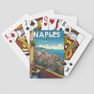 Napels Italië Reis Kunst Vintage Pokerkaarten