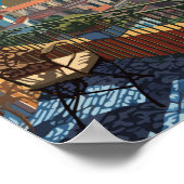 Napels Italië Reizen Kunst Vintage Poster (Hoek)